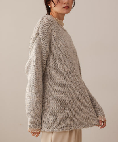 ［KNIT20％OFF］melange knit top