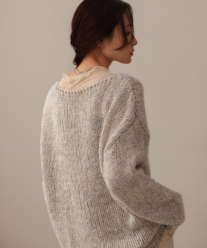 ［KNIT20％OFF］melange knit top