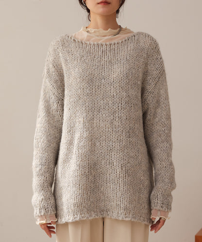 ［KNIT20％OFF］melange knit top