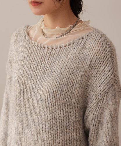 ［KNIT20％OFF］melange knit top