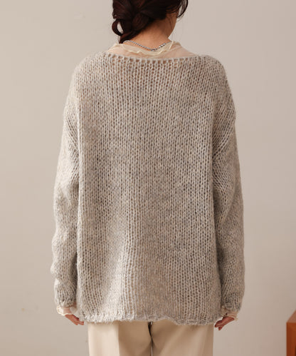 ［KNIT20％OFF］melange knit top