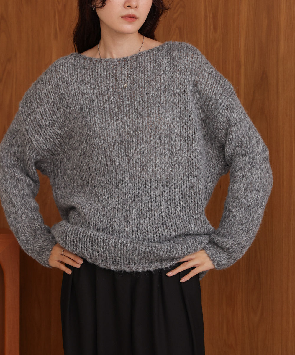 ［KNIT20％OFF］melange knit top