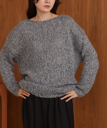 ［KNIT20％OFF］melange knit top