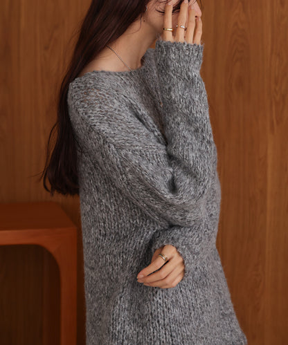 ［KNIT20％OFF］melange knit top