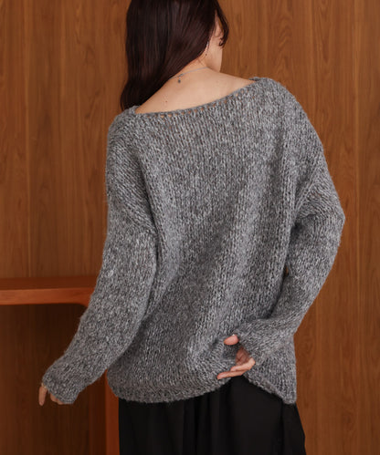 ［KNIT20％OFF］melange knit top