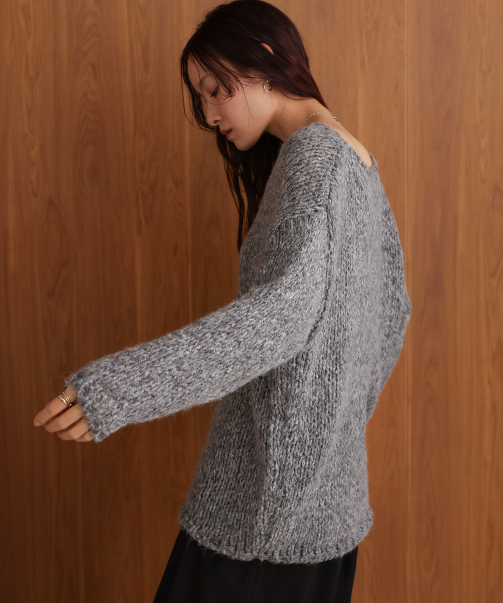 ［KNIT20％OFF］melange knit top