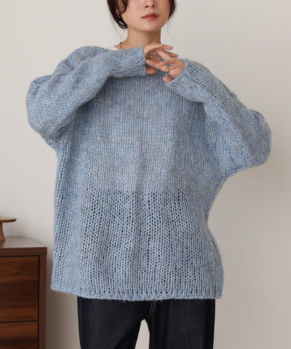 ［KNIT20％OFF］melange knit top