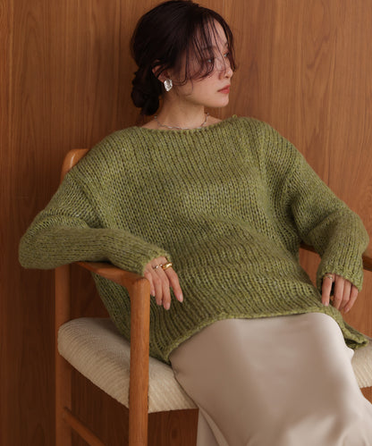 ［KNIT20％OFF］melange knit top