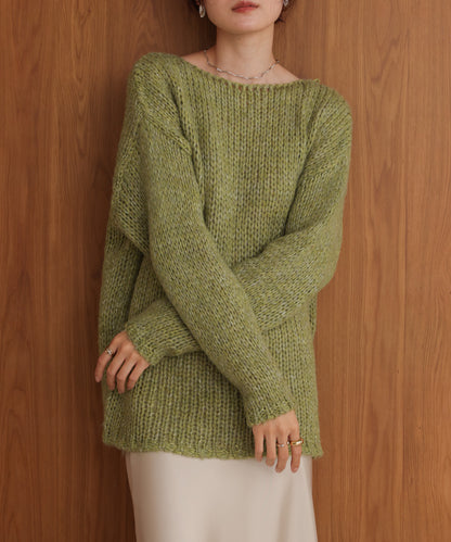 ［KNIT20％OFF］melange knit top