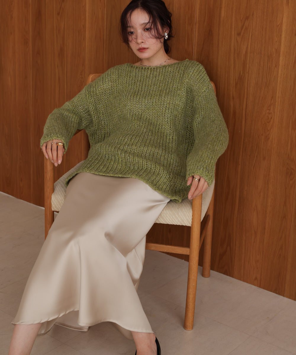 ［KNIT20％OFF］melange knit top