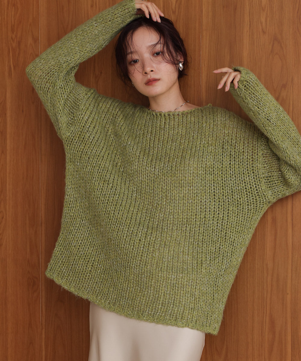 ［KNIT20％OFF］melange knit top