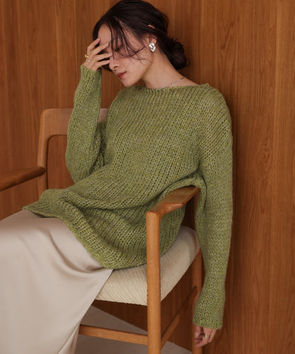 ［KNIT20％OFF］melange knit top