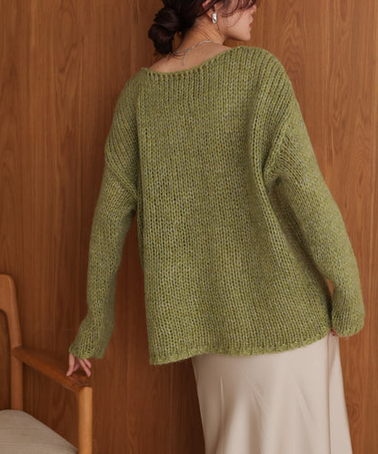 ［KNIT20％OFF］melange knit top