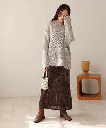 ［KNIT20％OFF］melange knit top