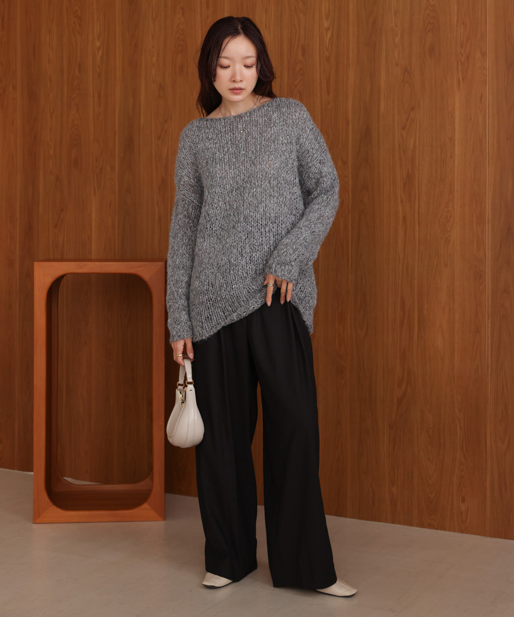 ［KNIT20％OFF］melange knit top