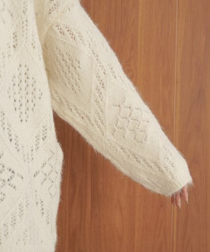 ［KNIT20％OFF］patterned melange knit