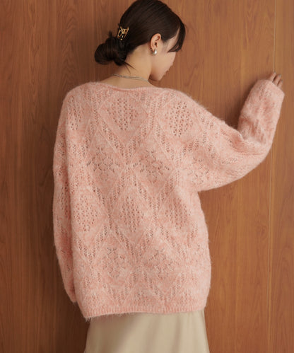 ［KNIT20％OFF］patterned melange knit