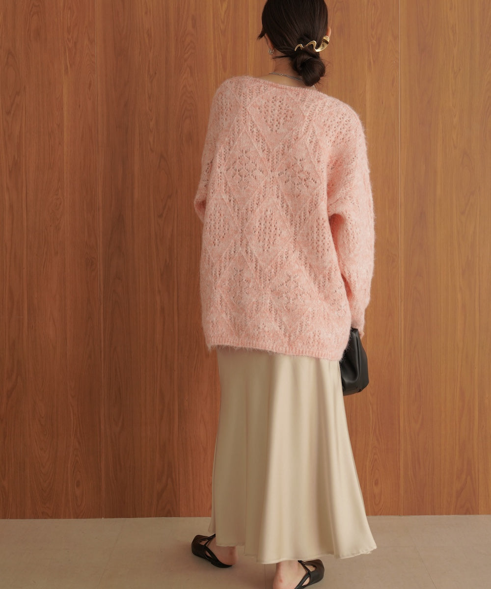 ［KNIT20％OFF］patterned melange knit