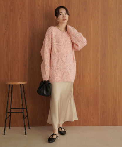 ［KNIT20％OFF］patterned melange knit