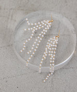 pearl long earrings