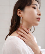 pearl long earrings