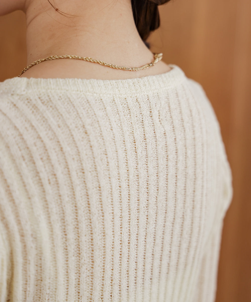 【公式サイト限定価格】layered design knit top