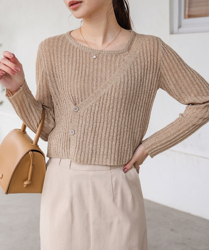 【公式サイト限定価格】layered design knit top