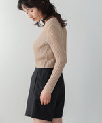 レイヤードデザインニットトップス