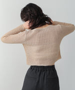 レイヤードデザインニットトップス