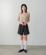 レイヤードデザインニットトップス