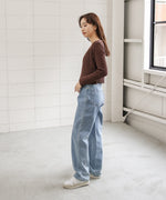 レイヤードデザインニットトップス