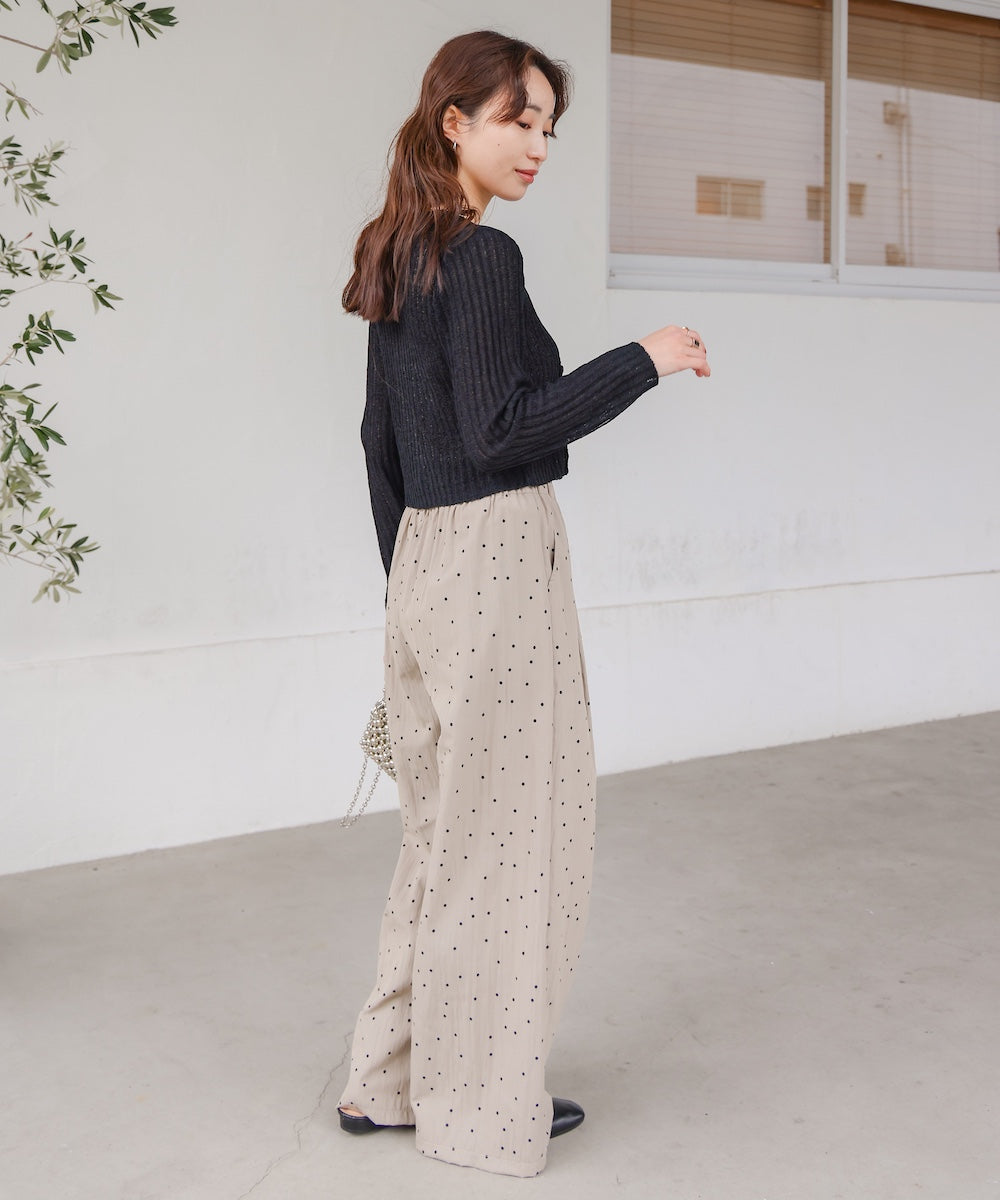 【公式サイト限定価格】layered design knit top