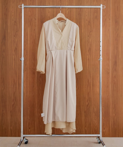 tailored covered button dress