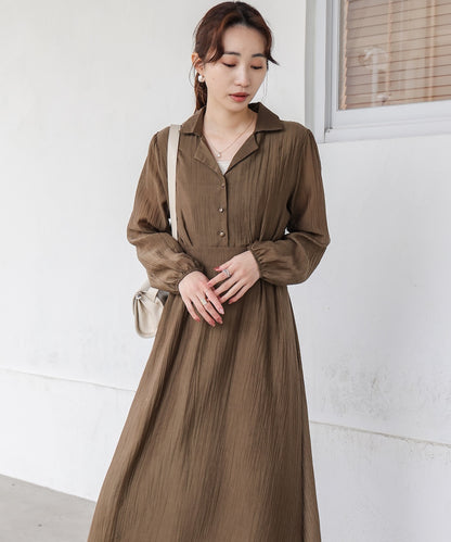 tailored covered button dress