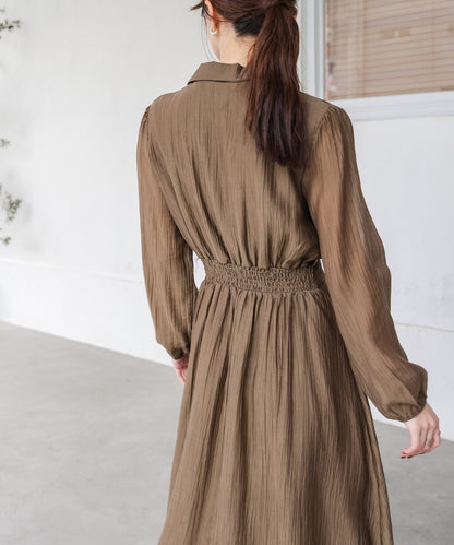 tailored covered button dress