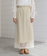 メッシュフレアスカート