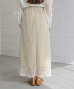 メッシュフレアスカート