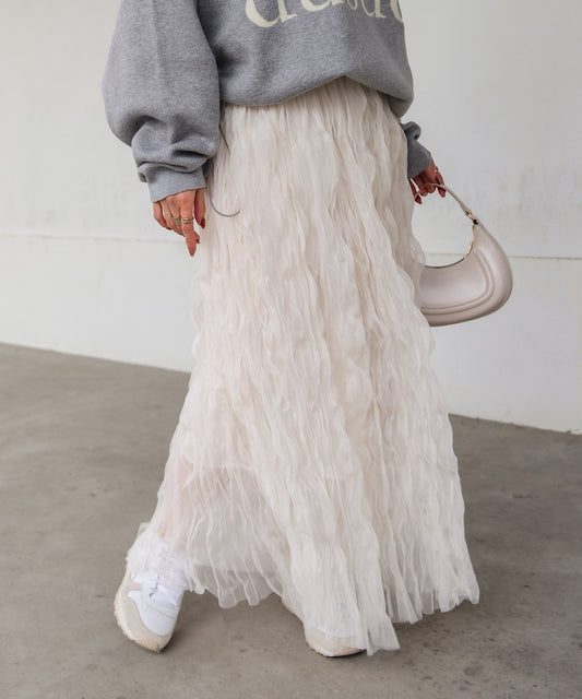 wave tulle skirt