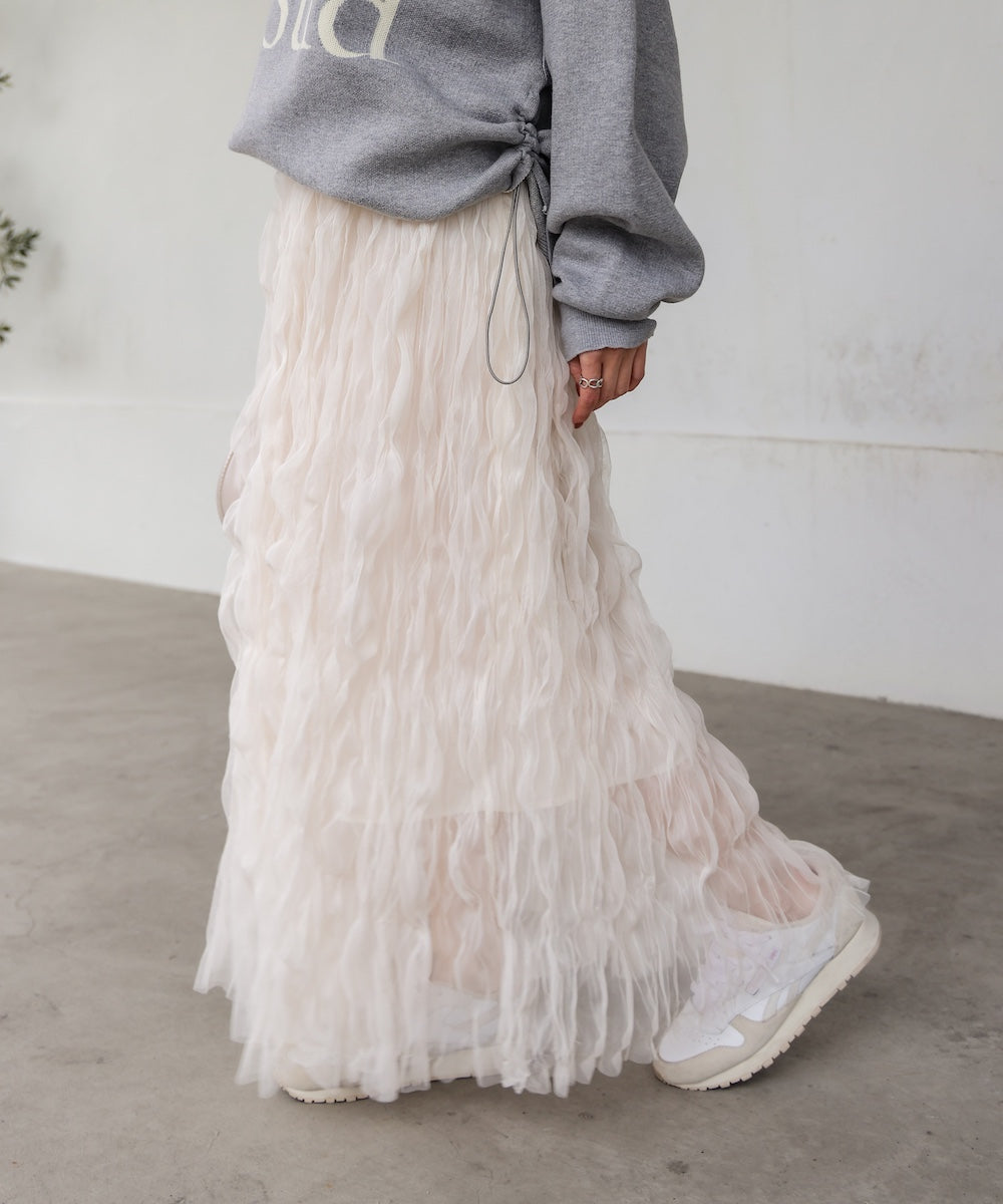 wave tulle skirt