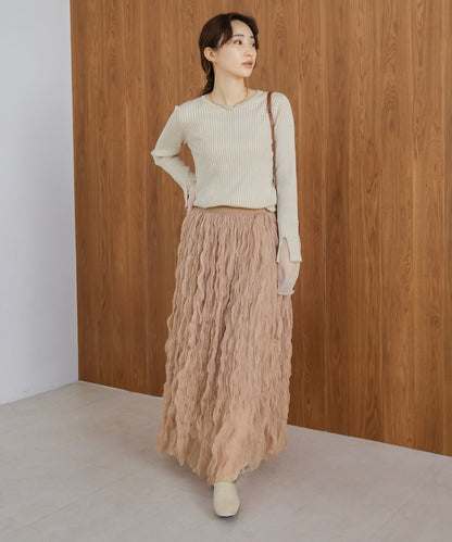 wave tulle skirt