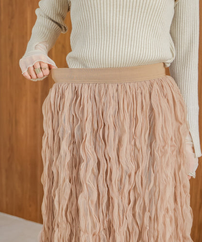 wave tulle skirt