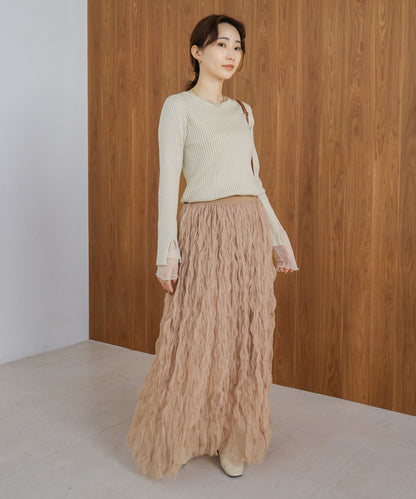 wave tulle skirt