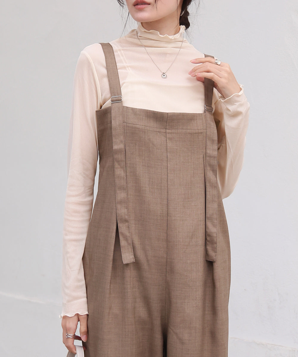 シアーハイネックメロートップス