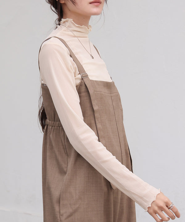 シアーハイネックメロートップス