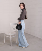 シアーハイネックメロートップス