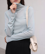 シアーハイネックメロートップス