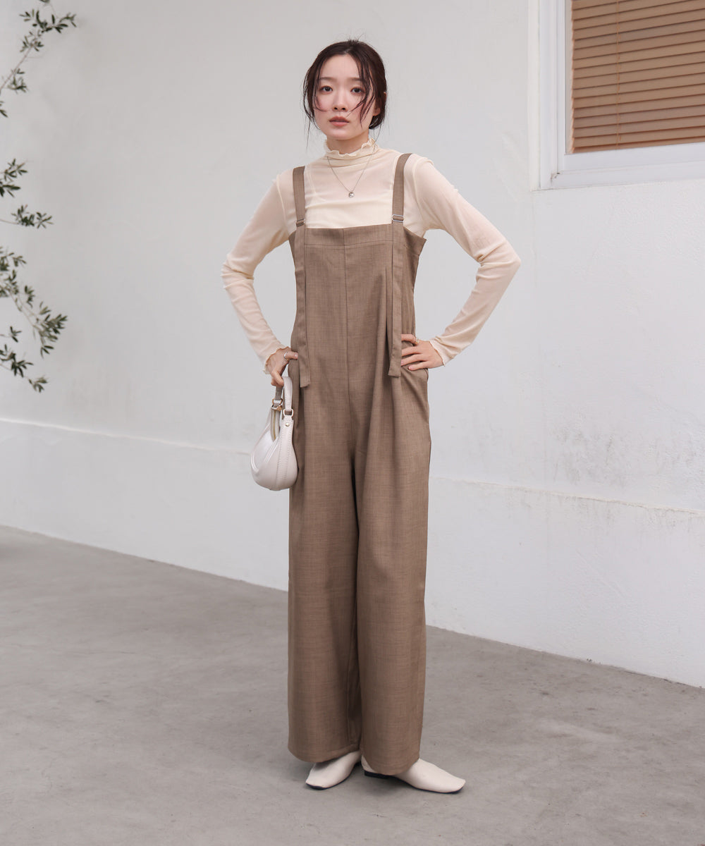 シアーハイネックメロートップス