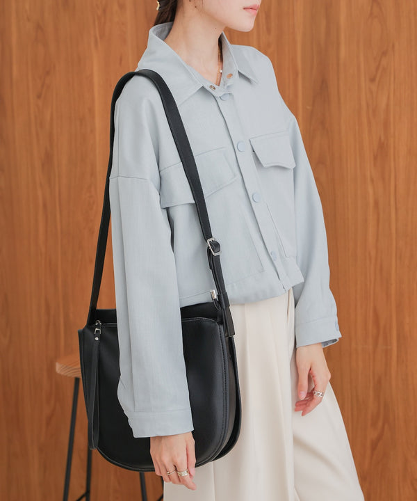 サイドベルトデザインショルダーバッグ