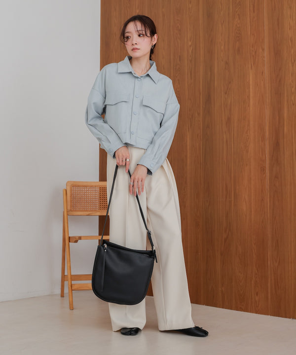 サイドベルトデザインショルダーバッグ