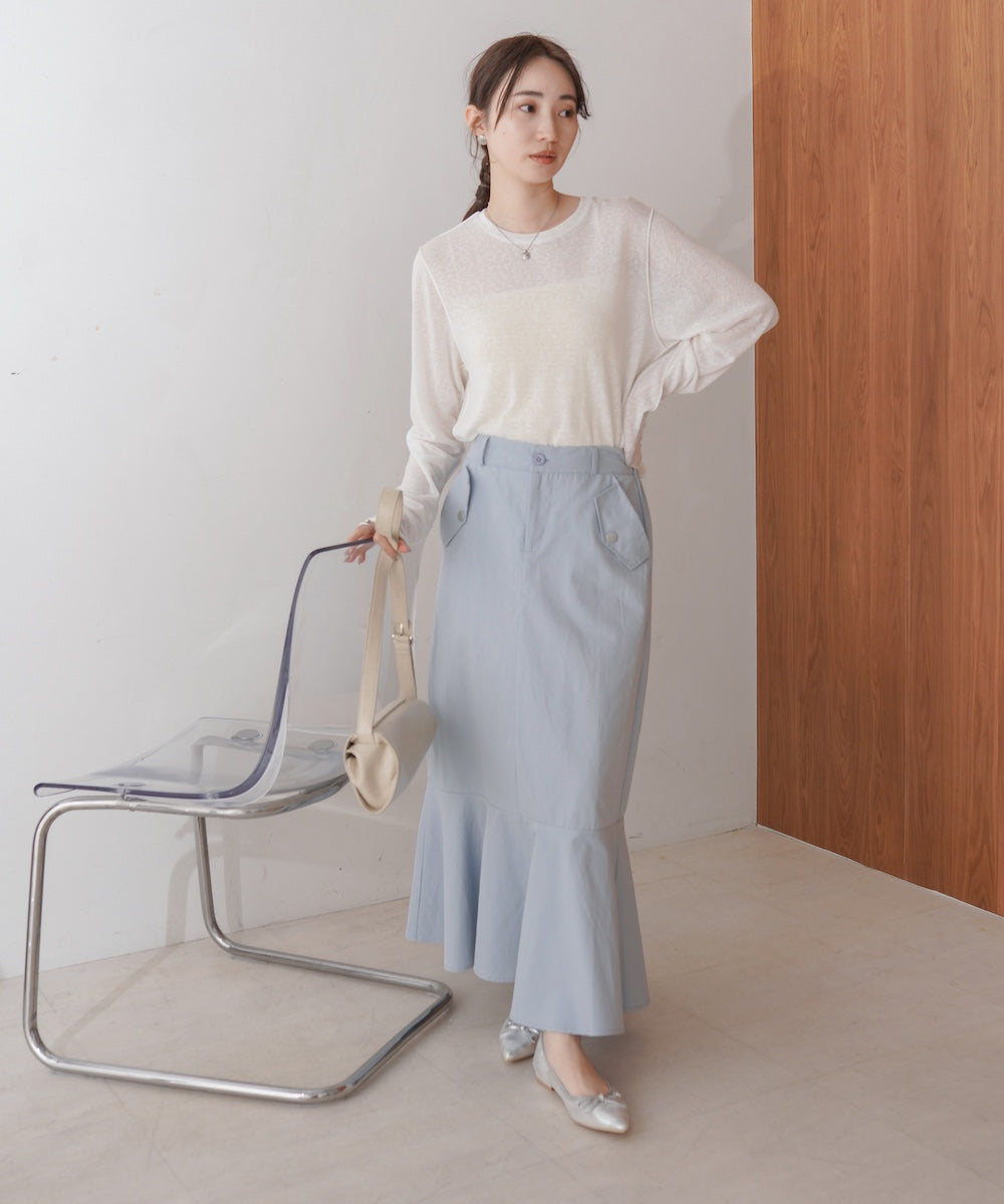 マーメイドツイルスカート